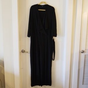 Tiana B. Jumpsuit  with Beaded waist Belt